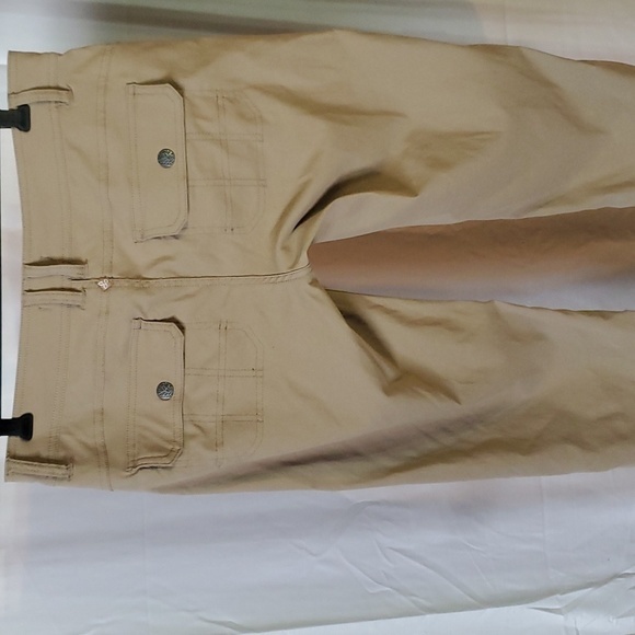 PRANA Halle outdoor convertible snap water resistant khaki boot cut pants womens - Picture 5 of 8